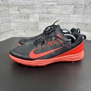 Nike Lunar Command 2 Men's Sz 13 Golf Shoes 849968-001 Cleats Black Red